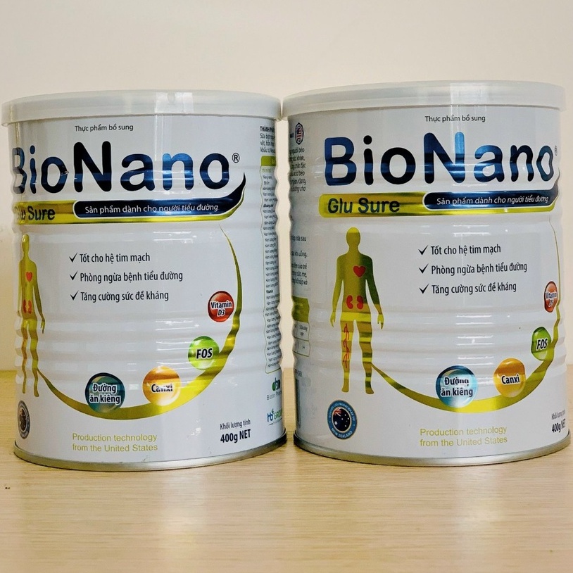 COMBO 2 LON SỮA TIỂU ĐƯỜNG BIO NANO 400GR