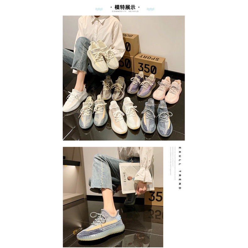 Giày thể thao Yeezy thiết kế năng động cho nữ2021350Giày thể thao V2 thoáng khí thời trang mùa hè cho nữ220210817