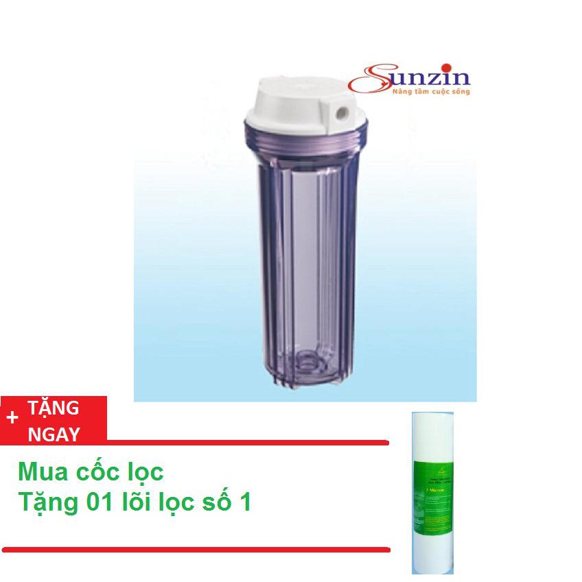 Cốc lọc số 1 dành cho các loại máy lọc nước RO, tặng 1 lõi lọc số 1