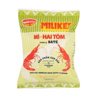 Mì 2 tôm hương vị sa tế miliket 75g
