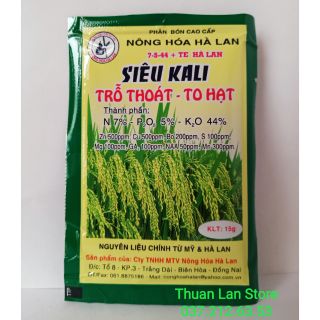 Siêu Kali 7-5-44 + TE Hà Lan gói 15g