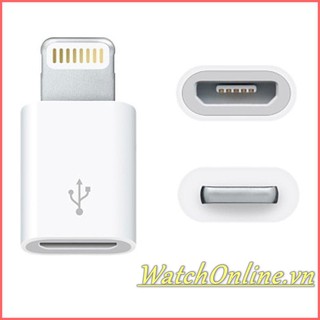 Đầu chuyển Micro usb sang lightning - Đầu chuyển iphone
