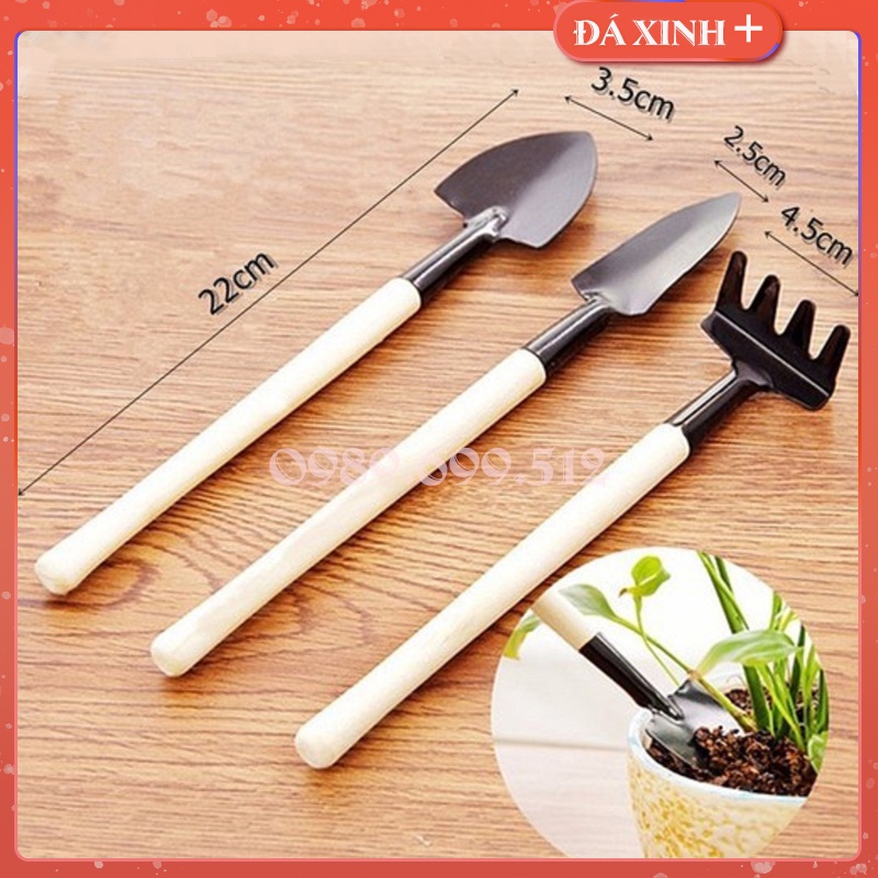 Bộ Dụng Cụ Làm Vườn 3 Món Mini Tiện Dụng