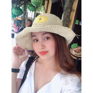 [ ẢNH THẬT ] Nón cói hoa cúc đơn giản auto đep.