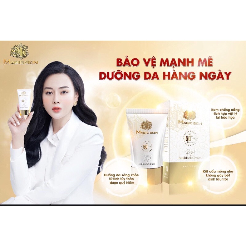 kem chống nắng 50+ của magic skin