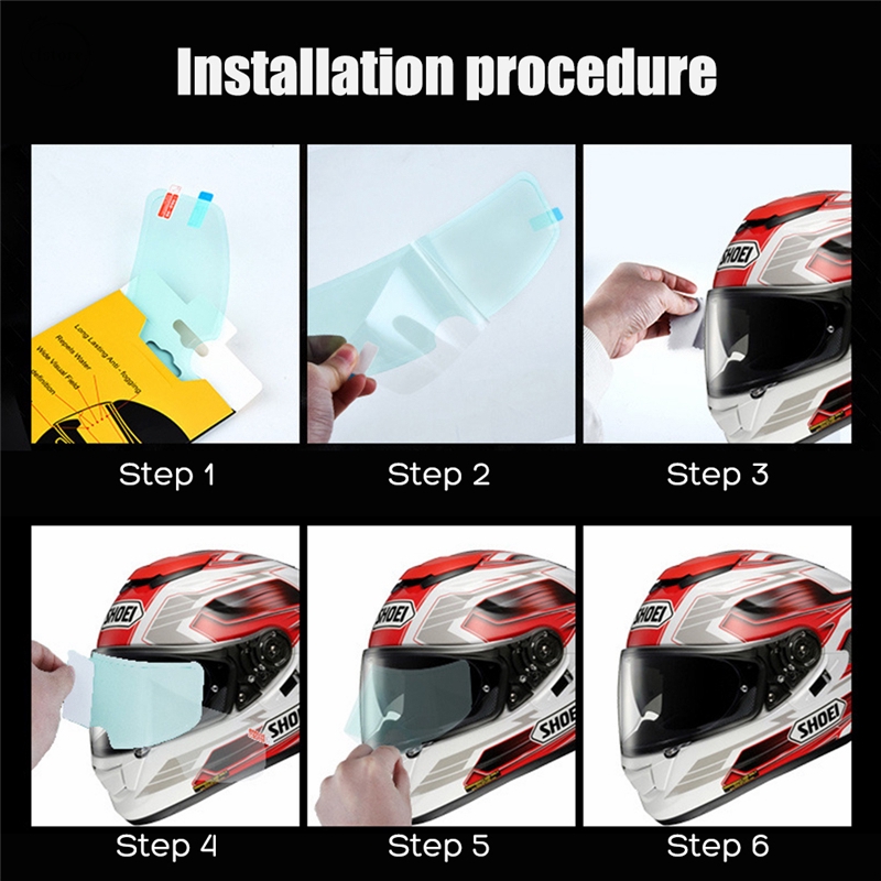 Miếng dán chống mờ cho cho kính mũ bảo hiểm thông dụng