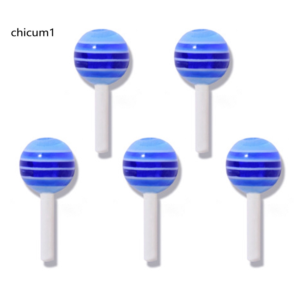 [Hàng mới về] 5 Phụ kiện trang trí móng tay hình kẹo mút 3d dễ thương