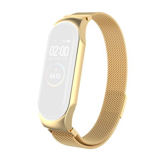Dây đeo inox milanese cho đồng hồ thông minh xiaomi mi band 4
