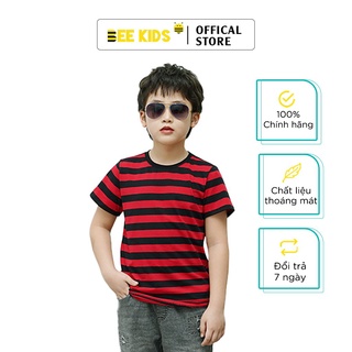 Áo Thun Bé Trai (2 -10 Tuổi) Bee Kids kẻ Sọc Ngang Mùa Hè Chất Cotton Cao Cấp - 2AT01609CO