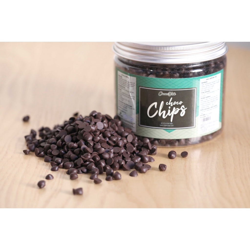 Sô Cô La Chíp Đen Cacao Talk 700gr/300gr
