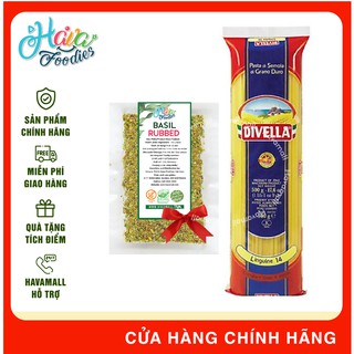 Tặng Lá Basil - Mì Sợi Dẹt Divella Linguine Số 14 – Gói 500g