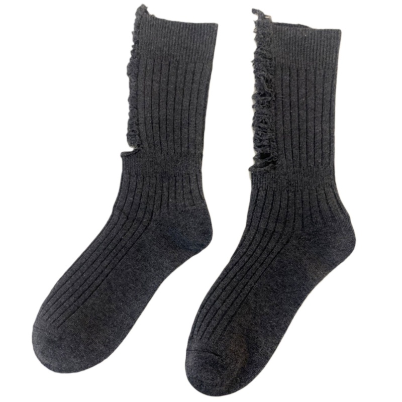 Xixi Tất Dệt Kim Màu Trơn Rách Lỗ Thời Trang Harajuku Mùa Hè Cho Nữ