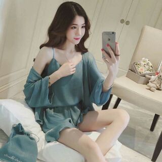 Set bộ ngủ lụa hot 2021