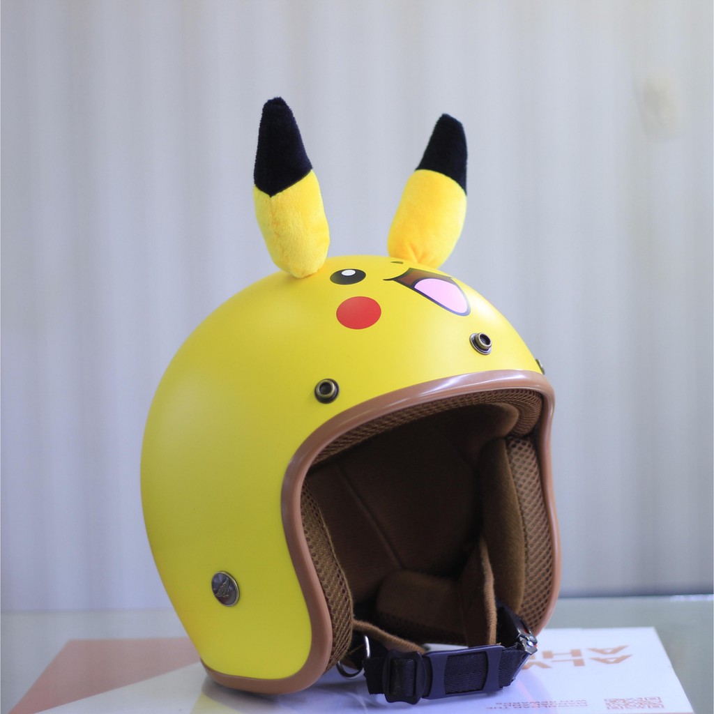 MŨ BẢO HIỂM NTMAX 3/4 PIKACHU SIÊU DỄ THƯƠNG