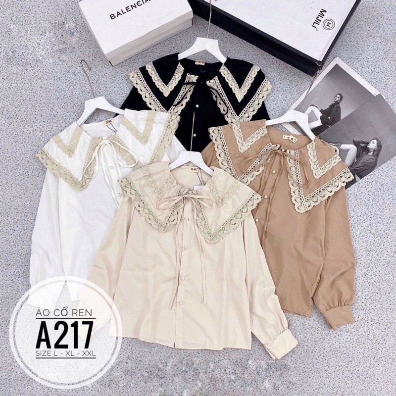 Bigsize Áo cổ ren A217