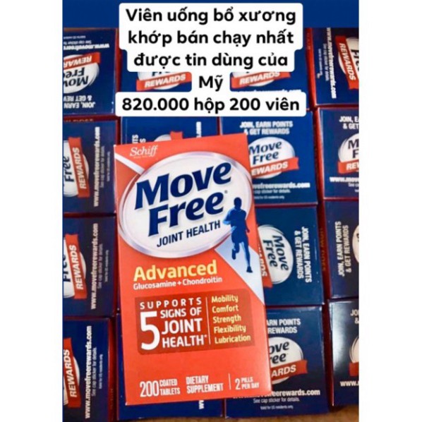 GIÁ RẺ NÀO BÀ CON Viên uống bổ xương khớp bán chạy nhất được tin dùng của Mỹ Move Free Joint Health Advanced GIÁ RẺ NÀO 