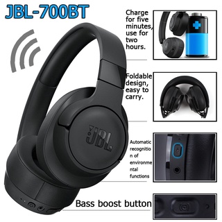 Tai nghe bluetooth thể thao jbl tune 710bt / 700bt chống ồn tích hợp mic