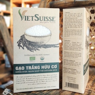 Gạo trắng hữu cơ ST25 Vietsuisse 1kg