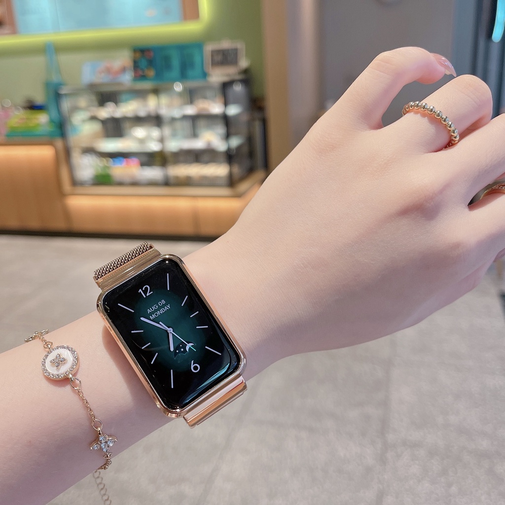 Dây Đeo Thay Thế Chất Liệu Kim Loại Không Gỉ Cho Xiaomi Mi Band 7 Pro / Xiomi Miband 7pro / Mi7pro