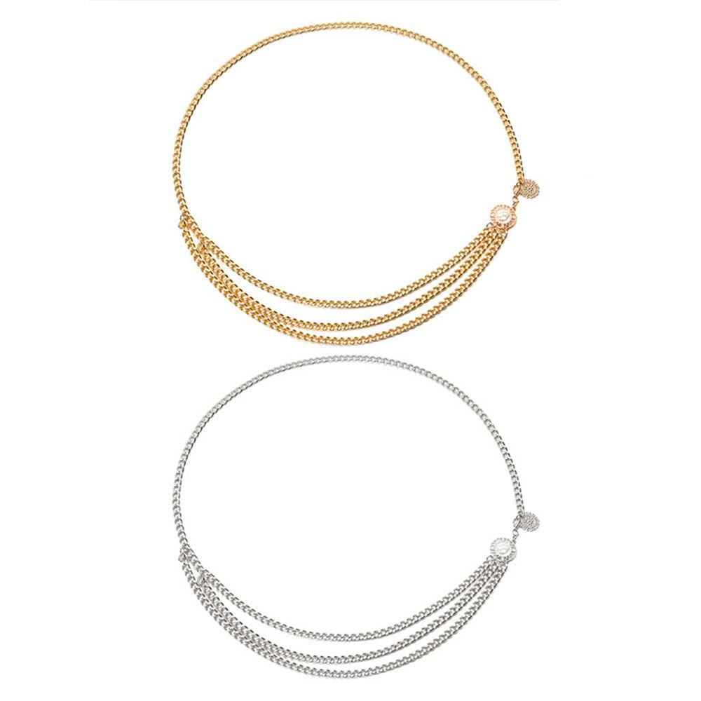 Thắt lưng dạng dây mắt xích kim loại thời trang và sành điệu cho nữ