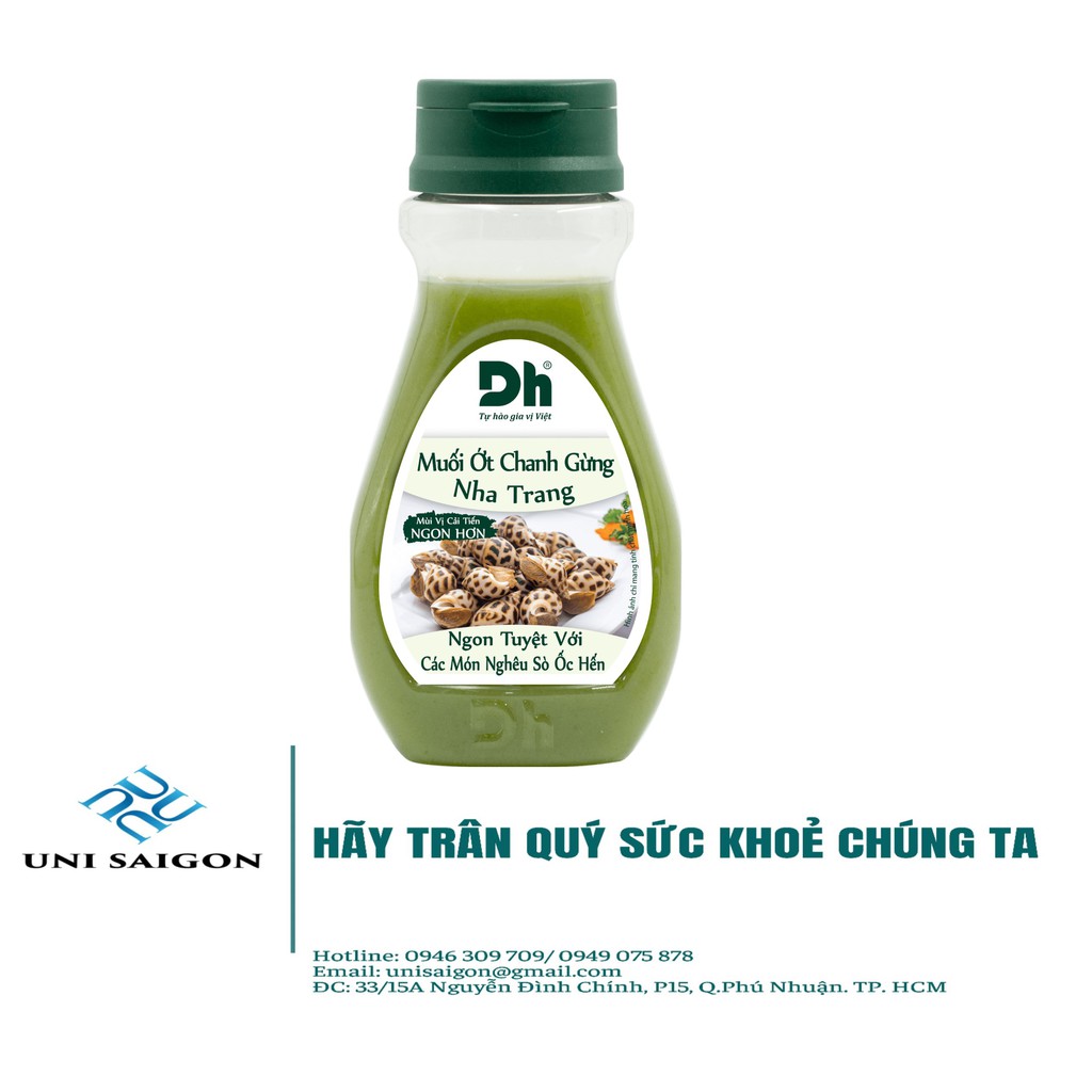 Hũ Muối Ớt Chanh Gừng Nha Trang - Thương hiệu DH Foods