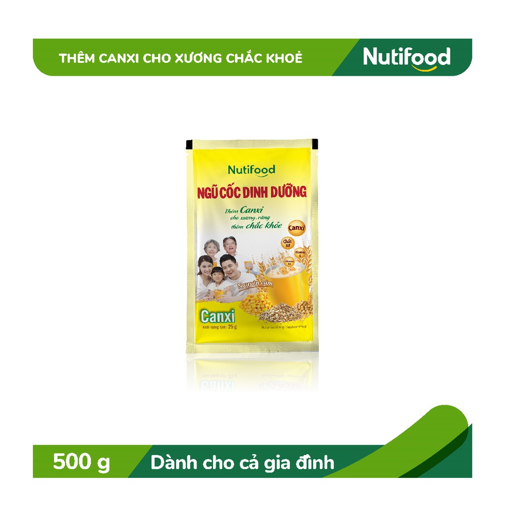 Ngũ cốc dinh dưỡng NutiFood - Canxi (20 gói x 25g)