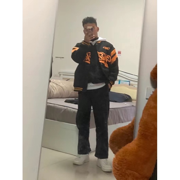Áo khoác bomber varsity jacket nam nữ phong cách bóng chày siêu ngầu 2021