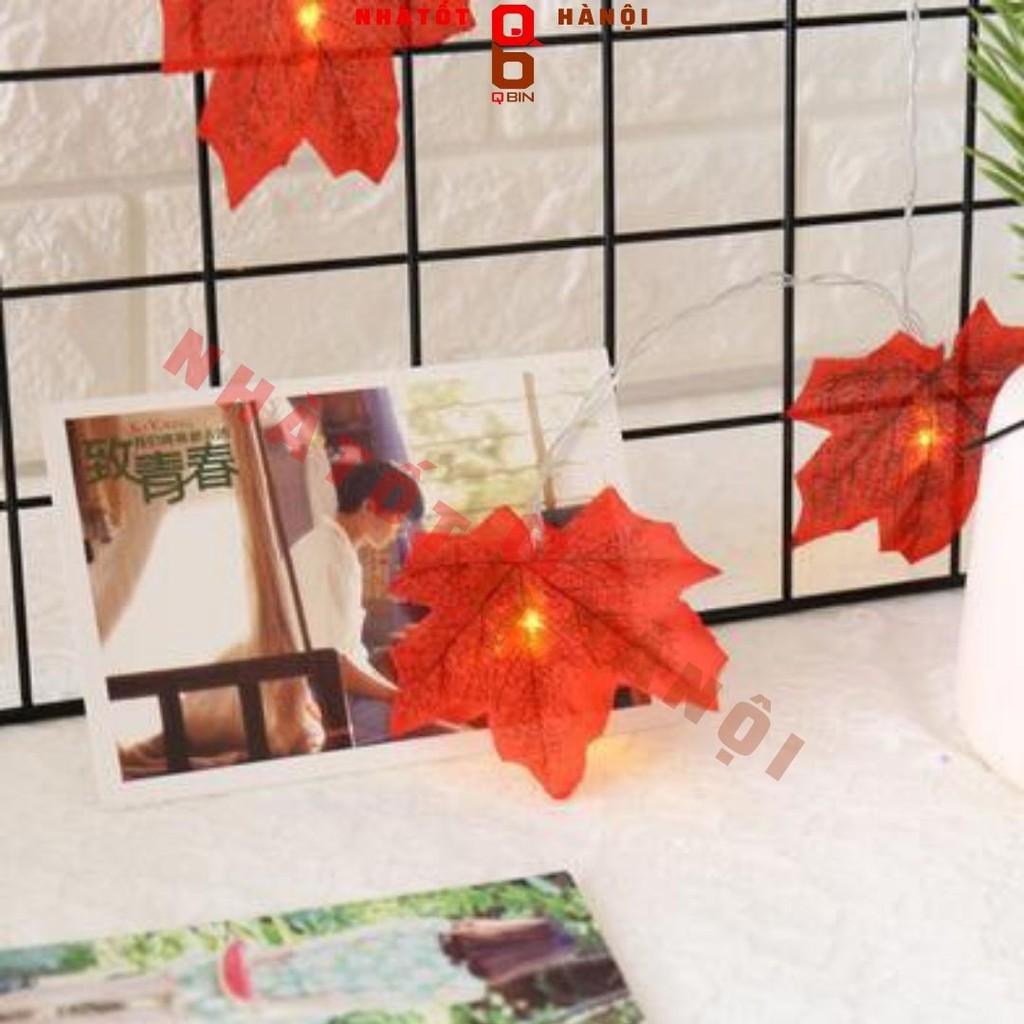 Đèn led dây 3-6M trang trí nhà cửa Hình Lá Phong đỏ Led tiktok phòng ngủ chân cắm USB tiện lợi led siêu bền chống cháy