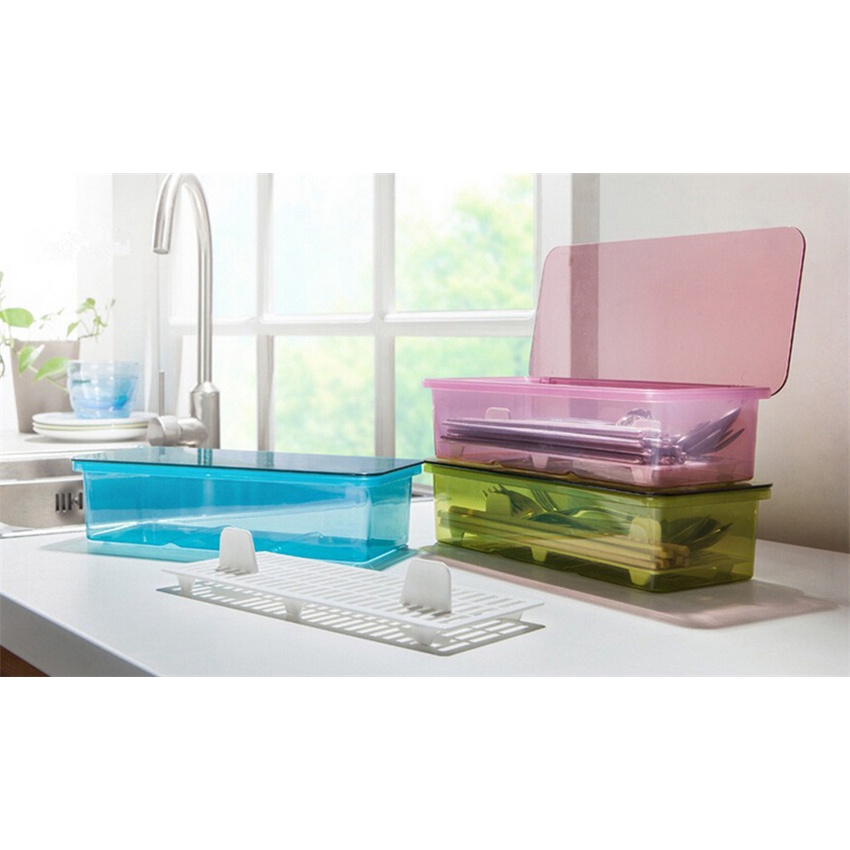 Hộp nhựa đựng muỗng đũa chopsticks chống ẩm mốc côn trùng