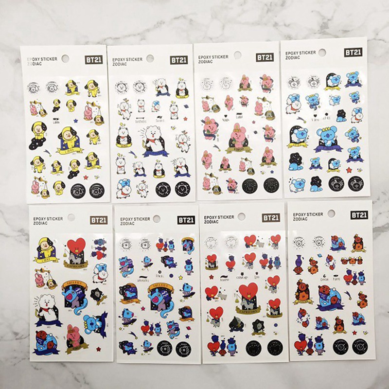 1 Tấm Sticker Dán Điện Thoại Hình Bt21