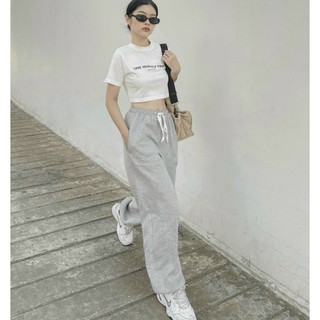 SIÊU PHẨM ❤SET THỂ THAO ÁO TRẮNG QUẦN JOGGER STT466