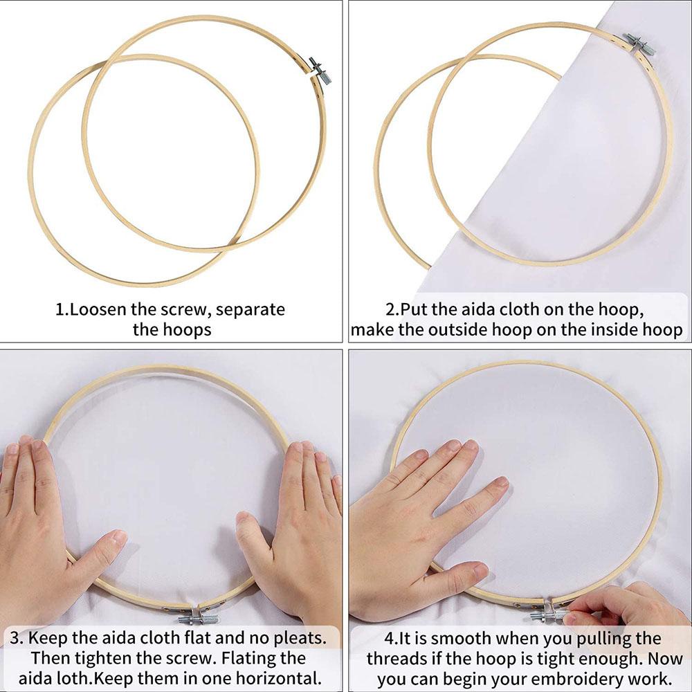 LAY Khung Thêu Thủ Công DIY Hình Hoa Trang Trí Nhà Cửa