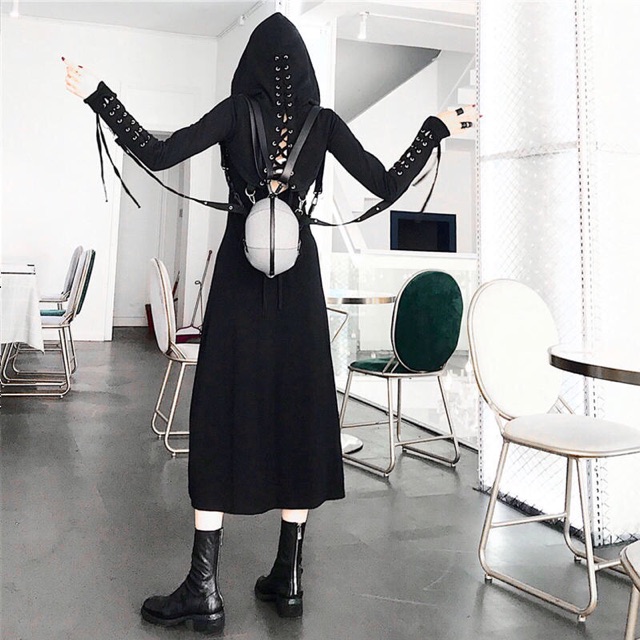 YAS0409-Set áo váy Gothic revival cá tính hầm hố