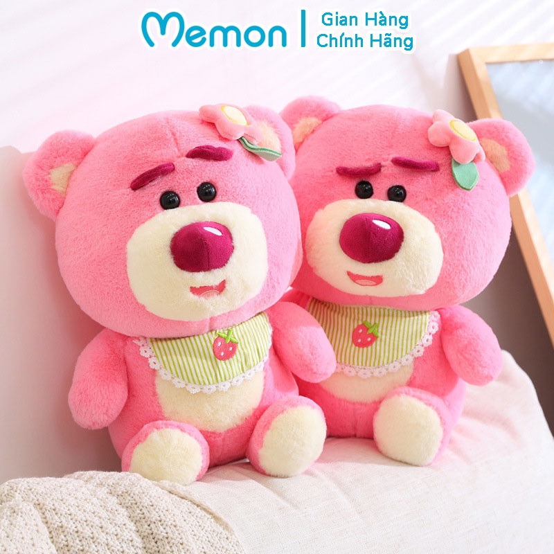 Gấu Bông Lotso Huggin Bear Baby Đeo Yếm Cao Cấp Memon