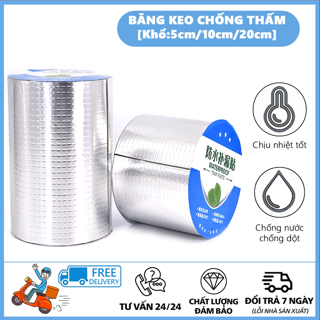 Băng keo chống thấm, băng keo siêu dính Nhật Bản chống thấm dột, dán cho tất cả mọi bề mặt