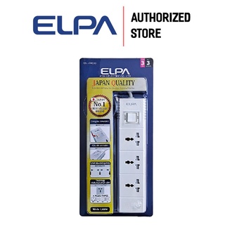 Ổ cắm nhật 3 ổ điện, 2 usb, dây 3m, 1 công tắc elpa-esu vnc33 chính hãng