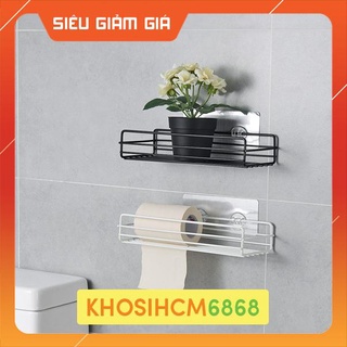 Kệ sắt dán tường [CÓ SẴN đa dụng, có móc treo tường Khosigiadunghcm6868