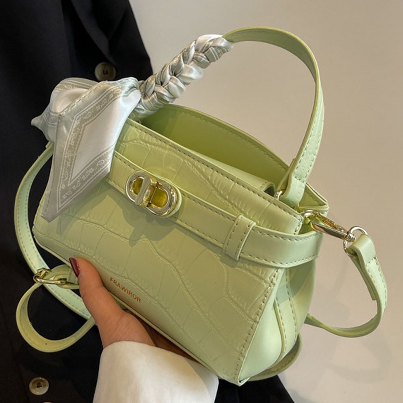 Ielgy Túi Đeo Chéo Họa Tiết Vân Đá Đơn Giản Thời Trang Cho Nữ