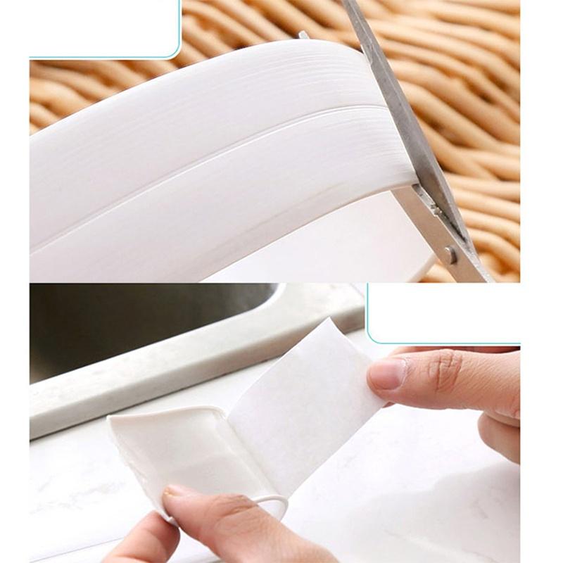 Cuộn Băng Dán Viền Góc Tường Chống Thấm Nước / Dầu Mỡ Tiện Dụng Cho Nhà Bếp / Phòng Tắm