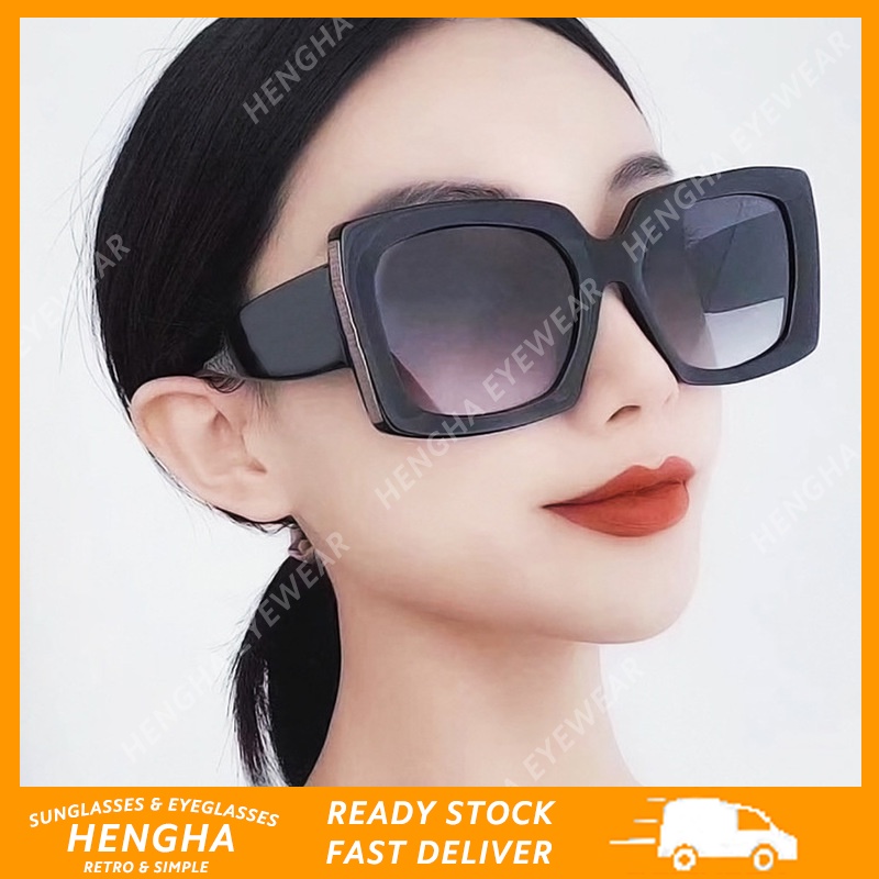 Kính Mát Gọng Lớn Phong Cách Retro Thời Trang Unisex