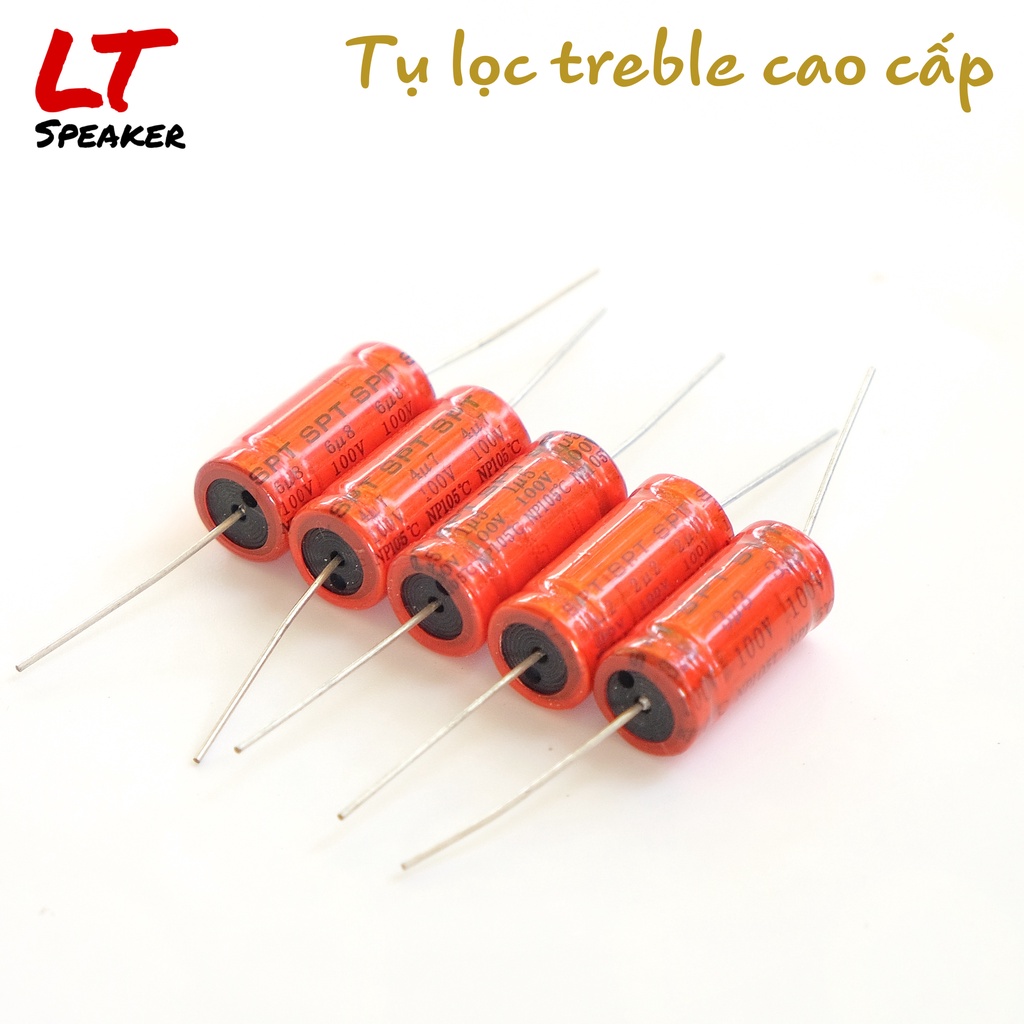 Tụ lọc phân tần cho loa Treble SPT 100V 1.5uf - 6.8uf - Hàng tốt độ nhiễu thấp