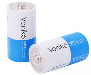 Bộ 2 Pin đại chất lượng cao cho đồng hồ cây, đài radio fm VONIKO 1.5v (pin D, pin LR20, pin R20, pin E95,LR20/2B)