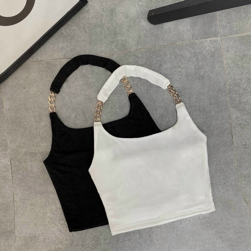 ÁO THUN CỔ YẾM DÂY XÍCH 2 LỚP DÀY DẶN MS12677