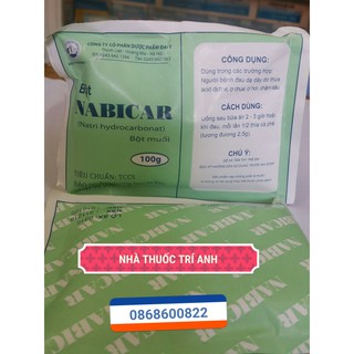 combo 3 bịch MUỐI NABICAR ĐA NĂNG loại 100gr
