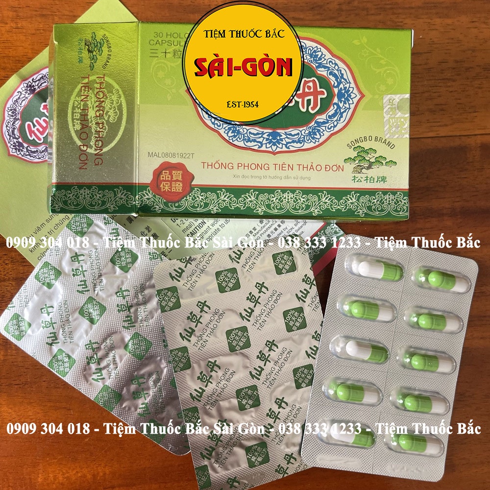 Thống Phong Tiên Thảo Đơn Hộp 30 viên  - Hàng Cao Cấp Loại 1