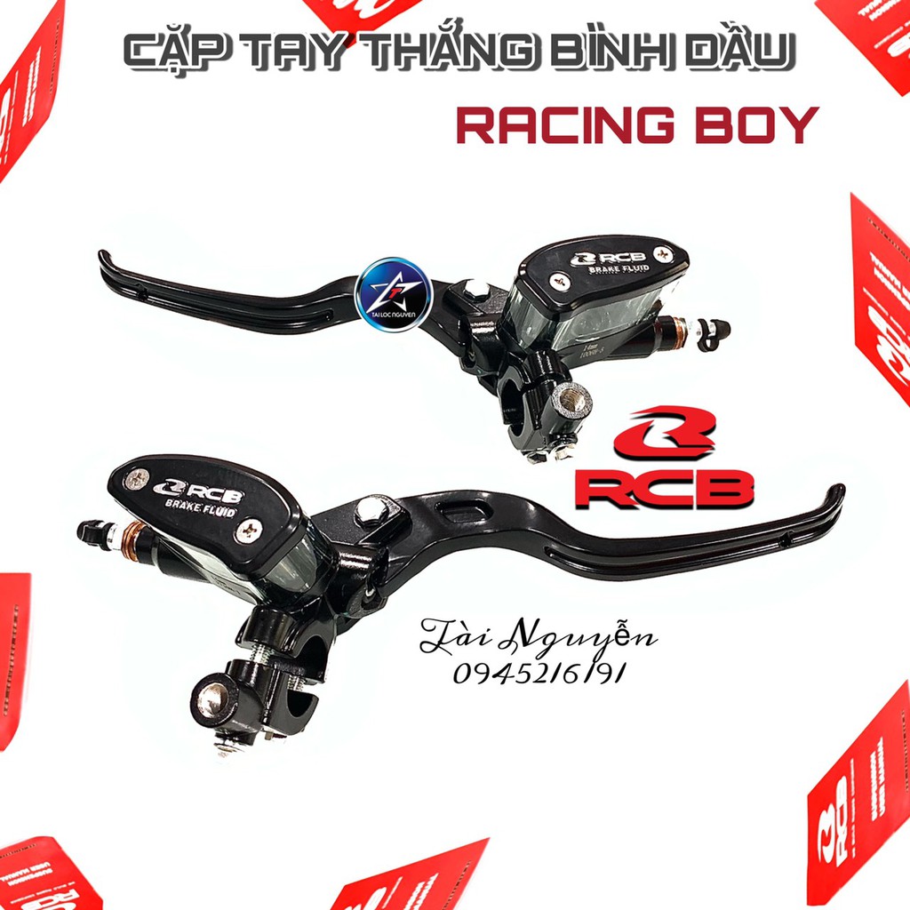 Cùm Tay Thắng Bình Dầu Liền Racing Boy - Cặp Tay Dầu và Tay Côn