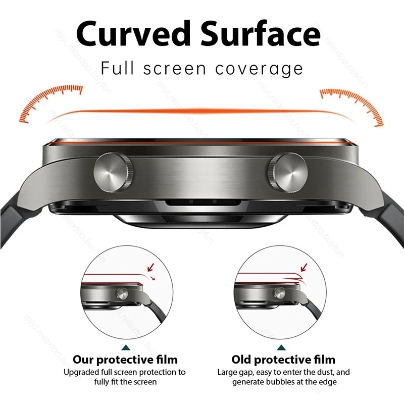 Kính Cường Lực 9D Mềm Cong Bảo Vệ Màn Hình Cho Huawei Band 7