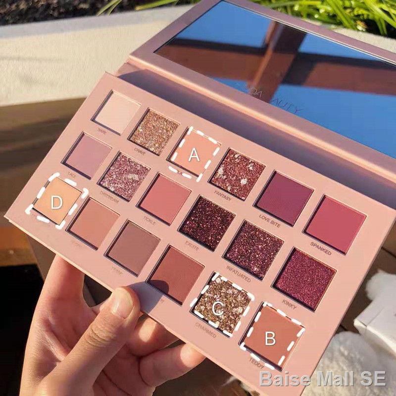 Phấn mắt nhũUltra Fire Color Desert Bảng phấn mắt Sequined Glitter Rose Palette Starter Set