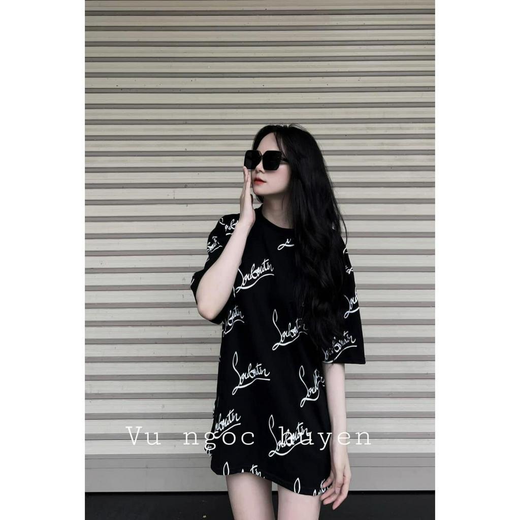 Áo Phông 3158 Cổ Tròn In Kín Hottrend Dáng Rộng Nam Nữ Unisex Bigsize Ngắn Tay