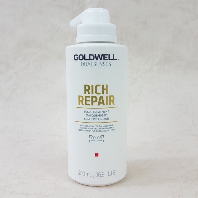 Mặt nạ ( hấp dầu ) 60s chăm sóc Goldwell Dualsenses Rich Repair 60sec Treatment 500ml